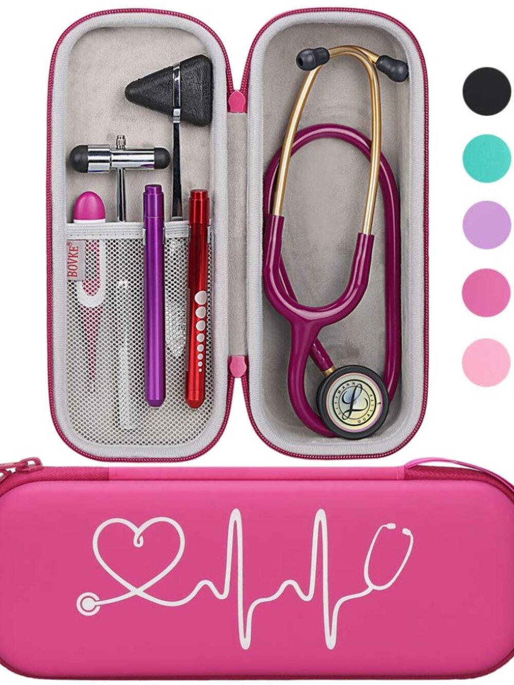 Travel Carrying Case Compatible with 3M Littmann Classic III,MDF Acoustica Delux